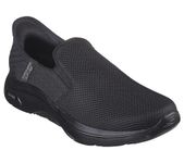 Skechers Slip-INS: GO Walk AF 2.0 - Hands Free 2 Walking Shoes for Mens, Black- 216600-BBK