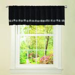 Lush Decor Night Sky Valance, Black/Gray