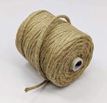 Bobbiny Natural Round Braided Jute Twine Rope Linen Twine Rustic String Cord Rope DIY Rope Party Wedding Gift Wrapping Cords Thread and Other Projects | Brown | 8mm, 25 Meters