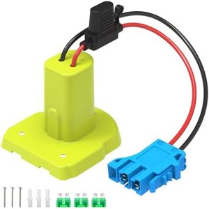 Kzreect for Power Wheel Battery Adapter, Compatible with Ryobi 18V Battery, with Wire Harness Connector, 12AWG Wire, Fuse Holder & 30A Fuses, Compatible with Peg Perego Ride-On Cars