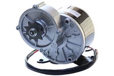 TRKIMAL 12/24 Volt DC 250W/350 Watt Gear Reduction Brushed Electric Motor with 9 Tooth Sprocket for E-Bike Mini Bikes Scooter (12V 250W)