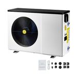 Uargd Electric Pool Heat Pump, 51200 BTU, Suitable for 7926-15851GAL Above and In-Ground Pools, Quiet Operation, Energy-Efficient Heating and Cooling, Pool Water Heater AC208-230V 60Hz