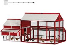 PawHut 187.3" Large Chicken Coop, W