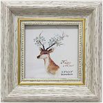 3.5x3.5 Picture Frame White (Cream 