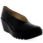 Fly London Women's Yaz Wedges,Black,5 UK