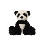 Apricot Lamb Toys Plush Panda Bear Stuffed Animal Soft Cuddly Perfect for Child (Black and White Panda, 9 Inches)