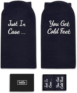 Wedding Socks Wedding Gifts for Men - Father of The Bride Gifts, Cold Feet Socks Groom Gifts, In Case You Get Cold Feet Black