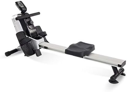 Stamina Magnetic Rower 1110 - Rower Machine with Smart Workout App - Rowing Machine with Magnetic Resistance for Home Gym Fitness - Up to 250 lbs Weight Capacity - Silver