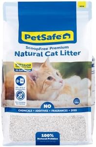 PetSafe ScoopFree Premium Natural Cat Litter, 100% Natural Non-Clumping Cat Litter, 30+ Day Odor Control, No Chemicals, Additives, Dyes or Fragrances, Use with Any Litter Box (3.6 kg Bag)