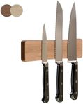 X-bet MAGNET - Knife Magnetic Strip 10" Light Wood – Magnetic Knife Holder for Wall – Magnetic Knife Block Use as Kitchen Utensil Holder, Knife Bar, Knife Rack, Kitchen Organizer and Tool Holder