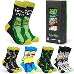 RICK AND MORTY Mens Socks - 5 Pack 