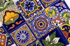 Genuine Mexican Talavera Ceramic Tiles 4x4 Hand Painted, Customize Your Walls, Counter Tops, backsplash with Assorted Designs (Mixed)