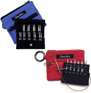 ChiaoGoo Twist Shorties Interchangeable Knitting Needle Set Bundle, Sizes US 0 - US 8