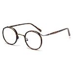 Retro Style Vintage Round Glasses Frame Acetate Clear Lens Optical Eyewear (tortoise frame)