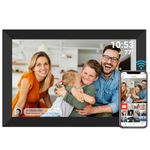 FRAMEO Digital Photo Frame, WiFi 10.1 Inch Digital Picture Frame, 1280x800 IPS LCD Touch Screen, Built in 32GB Memory Auto-Rotat, Share Moments Instantly via Frameo App from Anywhere, Black