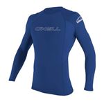 O'Neill Wetsuits Men's Basic Skins Long Sleeve Rash Guard - Pacific, M