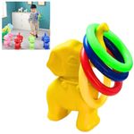 RUDRAMS Ring Game for Kids || Activity Ring Toys for Kids || Indoor Games & Outdoor Games || Strong & Durable Indoor Sports || Ring Toss Target Kids Games (Elephant, Yellow)