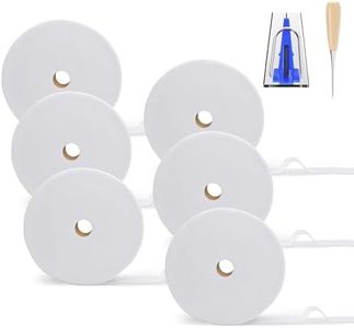 6 Rolls Jelly Roll Batting Strips for Rugs, Jelly Roll Fabric 2 1/4 Inch Total 300 Yards Cotton Blend Quilt Batting with Accessories Sasher Tool Awl Tube Maker Ruler Quilting for Upholstery Projects