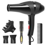 Jooayou 3000W Professional Hair Dryer, Salon Ionic Hairdryer with Diffuser for Women, Fast Drying Blow Dryer with 2 Speed and 3 Heat Setting for Curly and Straight Hair