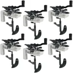 Master Elite Paint Can Mixing Lid & Pouring Spout, 1 Quart Size, Pack of 6 - Mix Blade for Easy, Mess-Free Stirring, Pouring Storing - Pistol Grip Handle, Stir Hand Crank, Drill, Paint Mixing Machine