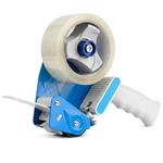SAAJ Heavy-Duty 2-Inch Metal Tape Dispenser Gun with Packing Tape Roll Included