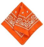 Tough Headwear Large Bandana - Head Scarf Bandannas for Men & Women - Cowboy Bandana Handkerchief or Neckerchief Packs - Paisley Bandanna Neckerchiefs Set