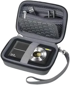Carrying & Protective Case for Digital Camera, AbergBest 21 Mega Pixels 2.7" LCD Rechargeable HD/Kodak Pixpro/Canon PowerShot ELPH 180/190 / Sony DSCW800 / DSCW831 Cameras for Travel - Dark Grey