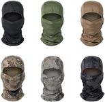 Breathable Full Face Mask with UV Protection - Motorcycle Balaclava for Outdoor Sports & Cold Weather Activities (Standard, A17-6PC, ONE Size)