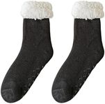 Men's Slipper Socks with Grips Non 