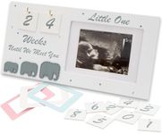 Baby First Scan Photo Frames with Countdown Calendar and Changeable Mats,Pregnancy Announcement Gifts,Baby Sonogram Picture Frame Ultrasound Picture Pregnant Mom Photo Mum to be Pregnancy Gifts.