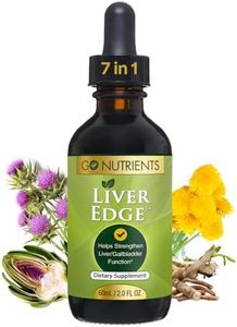 Go Nutrients Liver Edge - Liver Cleanse Detox & Repair Liquid Drops - Organic Milk Thistle, Dandelion Root & Artichoke Extract - 7 in 1 Non-GMO Liver Health & Support Tincture - 2oz