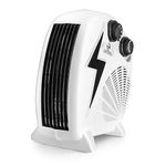 HM Bolt 2000W Room Heater | 2 Air Settings & Silent Operation Fan Heater | Compact Design | Auto Thermal Cut-Off | Comfortable Breathing & Anti-Dryness | with 1 Year Warranty | White and Black