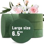 6 Packs Round Floral Foam Blocksï¼Å’6.5' Large Dry Floral Foam for Artificial Flowers,Flower Foam Blocks for Wedding Aisle Flowers Party Decoration
