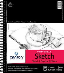 Pro-Art 702-193 Canson 11-Inch by 14-Inch Universal Sketch Book, 100-Sheet