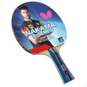 Butterfly Nakama S-9 Table Tennis Racket – ITTF Approved Ping Pong Paddle – Pan Asia Table Tennis Rubber and Thick Sponge Layer Ping Pong Racket – 2 Ping Pong Balls Included