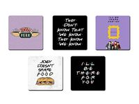 PHOTOJAANIC Fridge Magnet Set of 5 | Friends TV Series Magnets for Kitchen, Home, Office | Fridge Magnets with Matte Finish | Unique Magnets for Fridge | Multicolor Fridge Magnets (2.3x2.3)