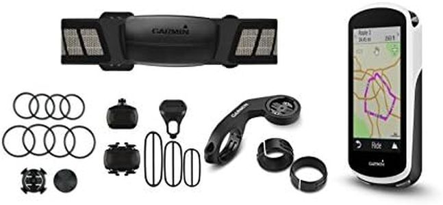 Garmin Edge 1030 Bundle, 3.5" GPS Cycling/Bike Computer with Navigation and Connected features, Includes Additional Sensors/Heart Rate Monitor