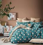 Gioia Casa 100% Cotton Hugo Reversible Printed Quilt Cover Set - Soft, Comfy, Luxurious Duvet Cover with 250 Thread Count - Elegant Design Quilt Cover Set for Bedding - King Size