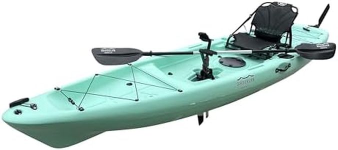 Brooklyn 12.0 Single Pedal Kayak Sit On Top Fishing Kayak (Teal)