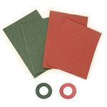 Honbay 200PCS 18650 Battery Insulator Rings Battery Insulating Adhesive Paper Cardboard Sticker, Red and Green