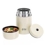 Yelocota Food Jar for Hot Food- 27Oz Vacuum Insulated Stainless Steel Soup Flask- Leak Proof Wide Mouth Food Containers- Food Jar for Hot or Cold Food