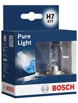 Bosch H7 (477) Pure Light Headlight Bulbs - 12 V 55 W PX26d - 2 Bulbs