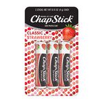 Chapstick Classic Lip Balm, Triple Pack, Strawberry, 0.15oz