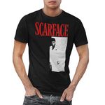 American Classics Scarface 1983 Crime Film Movie Meng Black Adult T-Shirt Tee