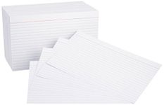 AmazonBasics 5 x 8-Inch Ruled Lined White Index Note Cards, 500-Count