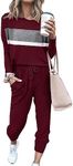 Bofell Lounge Sets for Women Casual Two Piece Outfits Long Sleeve Fall Clothes 2023 XS