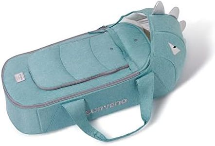 Bassinet de Bébé Portble - SUNVENO Lit Coucon Bébé pour Voyage, Lit de Voyage Bébé Dinosaure Panier Couffin Chevet Dormeur pour Nouveau-né, Nid de Bébé Camping (Vert brume)