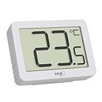 TFA Dostmann Digital Indoor Thermometer, 30.1065.02, Room Temperature Monitor, Mini Thermometer, Max-Min, -10 to +60°C, Magnetic or Stand, Small, White