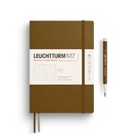 LEUCHTTURM1917 372211 Notebook Medium (A5), Softcover, 123 Numbered Pages, Spice Brown, Dotted