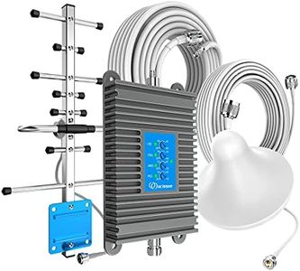 Cell Phone Signal Booster Boosts Improves 5G, 4G LTE Supports All Canadian Carriers: Bell, Virgin, Rogers, Telus, Fido and More, Band 2/4/5/12/13/17/25/26 and 66 Cell Signal Booster Antenna Kits Home